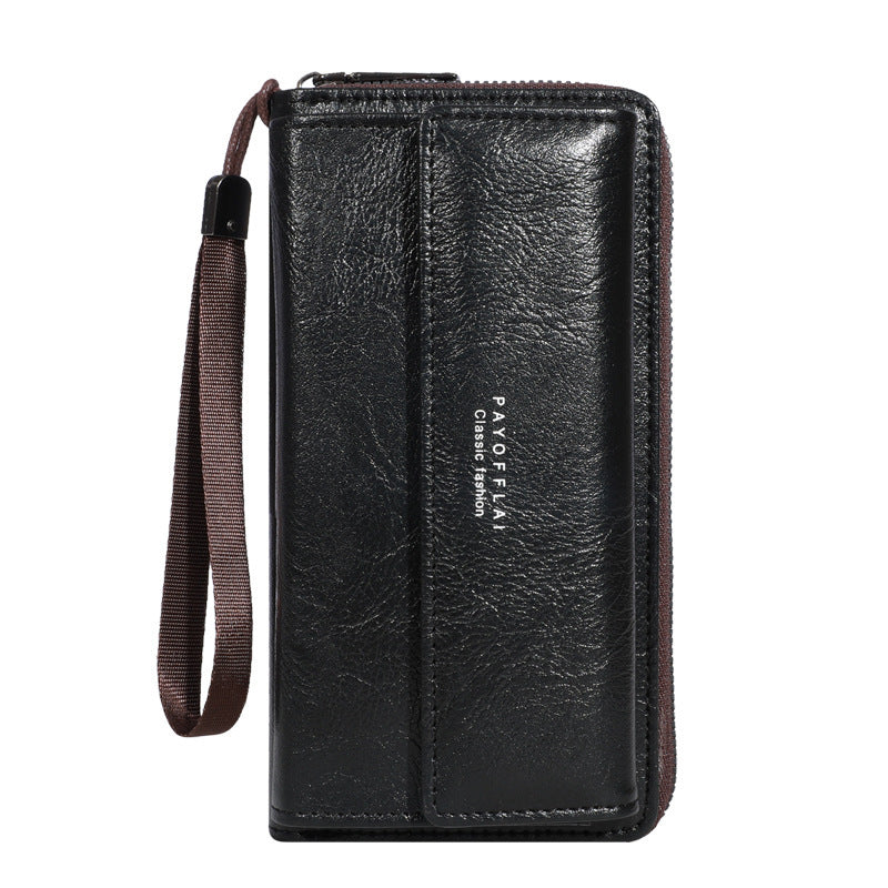 Casual Long Wallet – Large Capacity PU Leather Handbag & Mobile Coin Purse