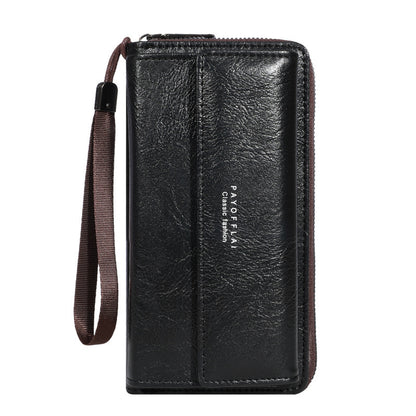 Casual Long Wallet – Large Capacity PU Leather Handbag & Mobile Coin Purse