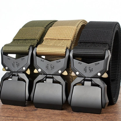 Tactical Nylon Belt – Military Training Outdoor Sports Belt with Quick Release Buckle