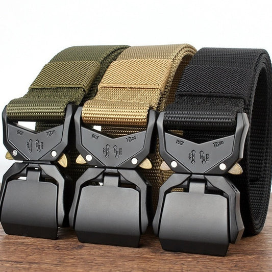 Tactical Nylon Belt – Military Training Outdoor Sports Belt with Quick Release Buckle