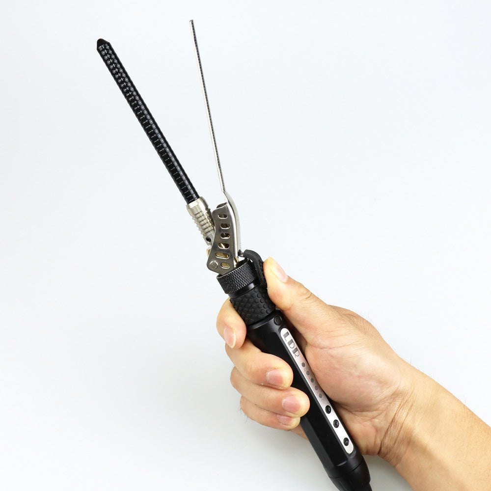 Small Hair Curler 7mm Rotating Clip – Mini Precision Curling Iron for Tight Curls & Styling