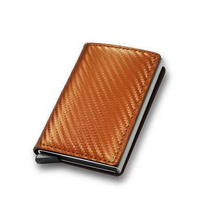Smart Minimalist Credit Card Holder – Slim PU Leather Wallet for Men & Women with Secure Card Case