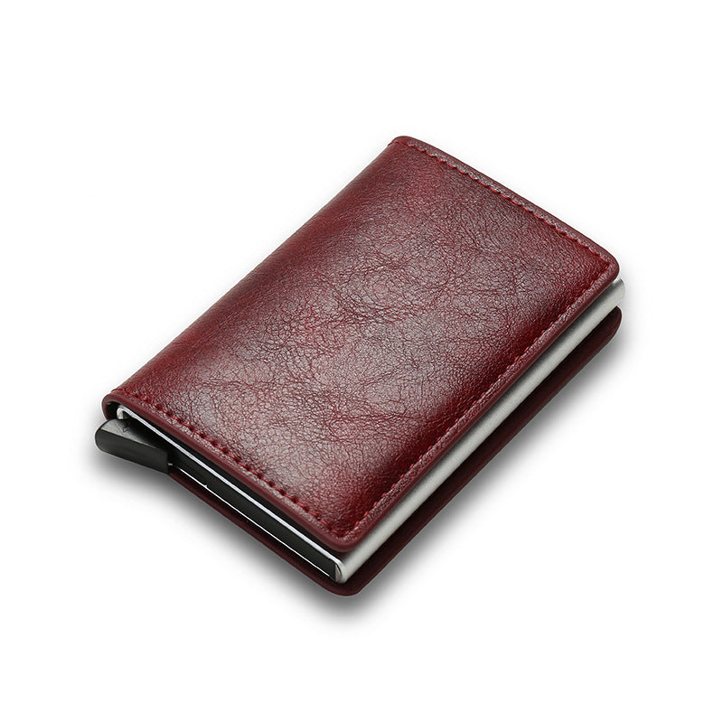 Smart Minimalist Credit Card Holder – Slim PU Leather Wallet for Men & Women with Secure Card Case