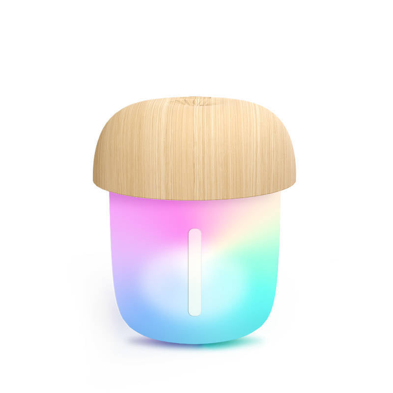 Mushroom Mini USB Humidifier – Portable Desktop & Car Air Diffuser with Ambient Light