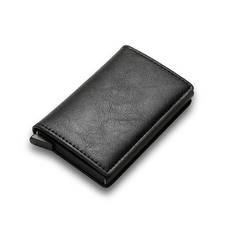 Smart Minimalist Credit Card Holder – Slim PU Leather Wallet for Men & Women with Secure Card Case