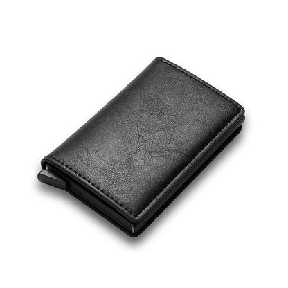 Smart Minimalist Credit Card Holder – Slim PU Leather Wallet for Men & Women with Secure Card Case