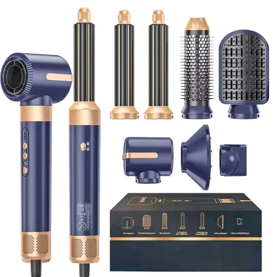 7-in-1 High-Speed Hair Dryer & Straight Comb – Multifunctional Negative Ion Hot Air Brush
