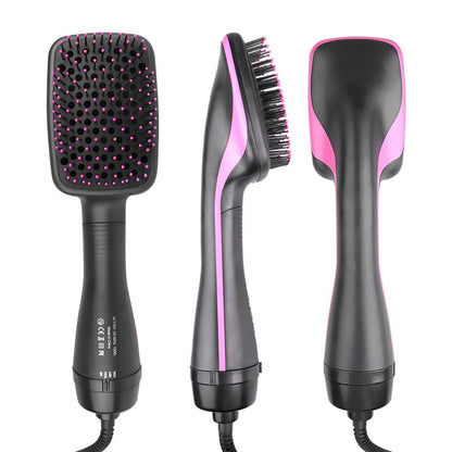2-in-1 Hot Air Comb – Multifunctional Hair Dryer & Curling Iron for Wet & Dry Use
