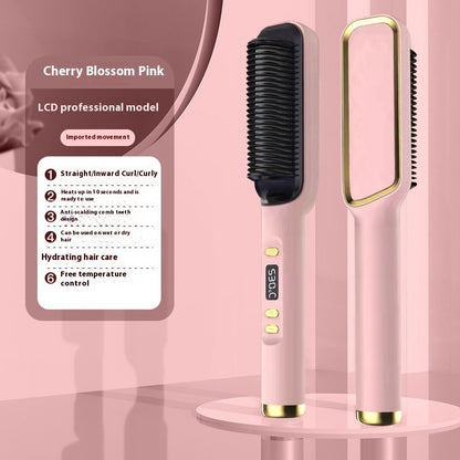 Negative Ion Straight Comb – LCD Hair Straightener Does Not Hurt Hair