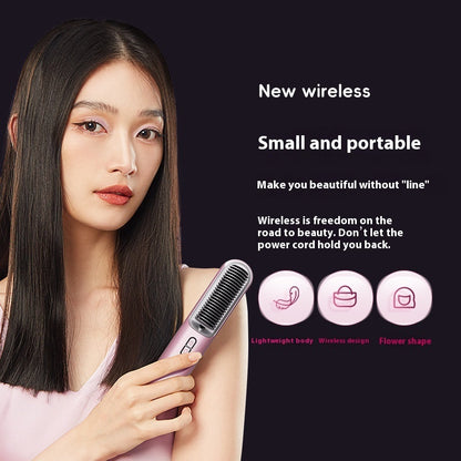 Wireless Portable Straight Comb with 60 Million Anion Hair Care