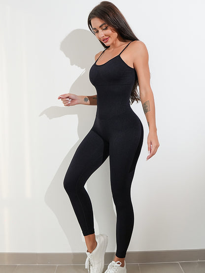 Women’s Sexy Unitard One Piece Jumpsuit – Spaghetti Strap Tummy Control Rompers Sleeveless Bodysuit