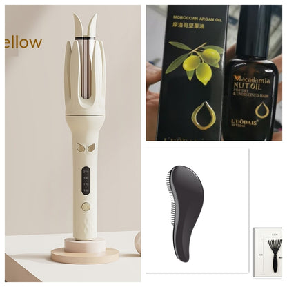 Full-Automatic Hair Curler – Lazy Egg Roll Large Wave Curling Iron with Ceramic Glaze Panel