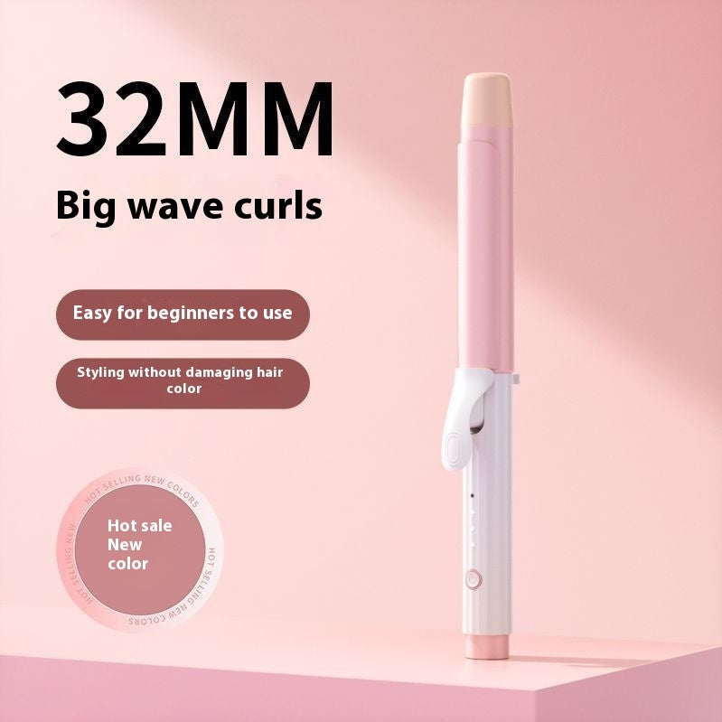 Anion Big Wave Curling Iron – Lasting Styling Hair Curler with 4 Temperature Gears