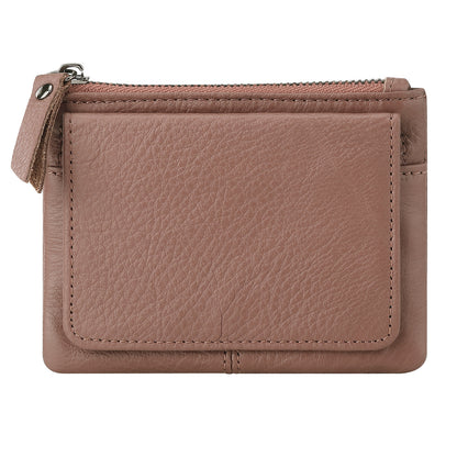 Retro Mini Genuine Leather Wallet – Multifunctional Card Holder & Storage Bag