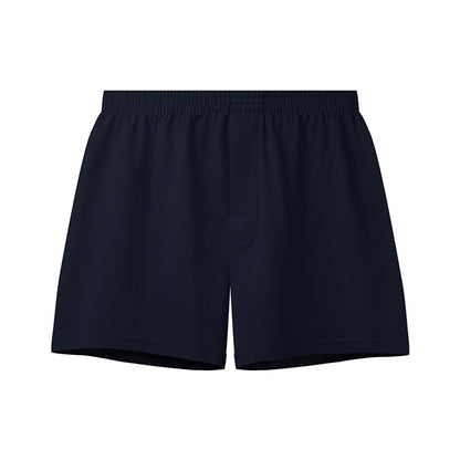 Loose-Fitting Loungewear Men’s Cotton Underwear – Breathable Mid-Waist Boxers