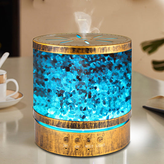 400mL Metal Essential Oil Diffuser – Large Capacity Aromatherapy Humidifier with Timer & Ancient Copper Design