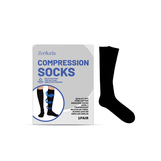Unisex Compression Socks 100% Polyester Pressure Support Socks