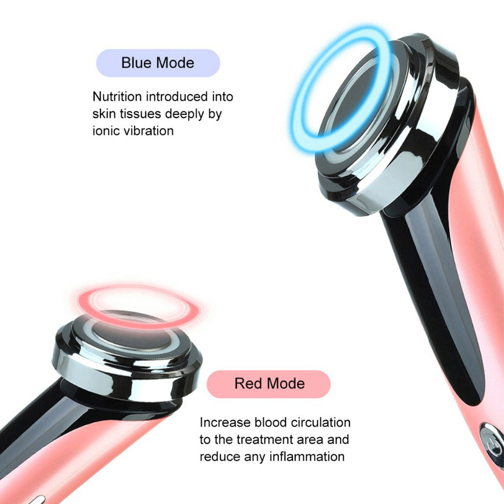 Eye & Face LED Light Therapy Device – Ultrasonic Beauty Instrument with Ion Care
