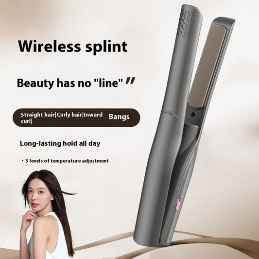 Radio Splint Portable Hair Straightener – USB Charging Wireless Styling Tool