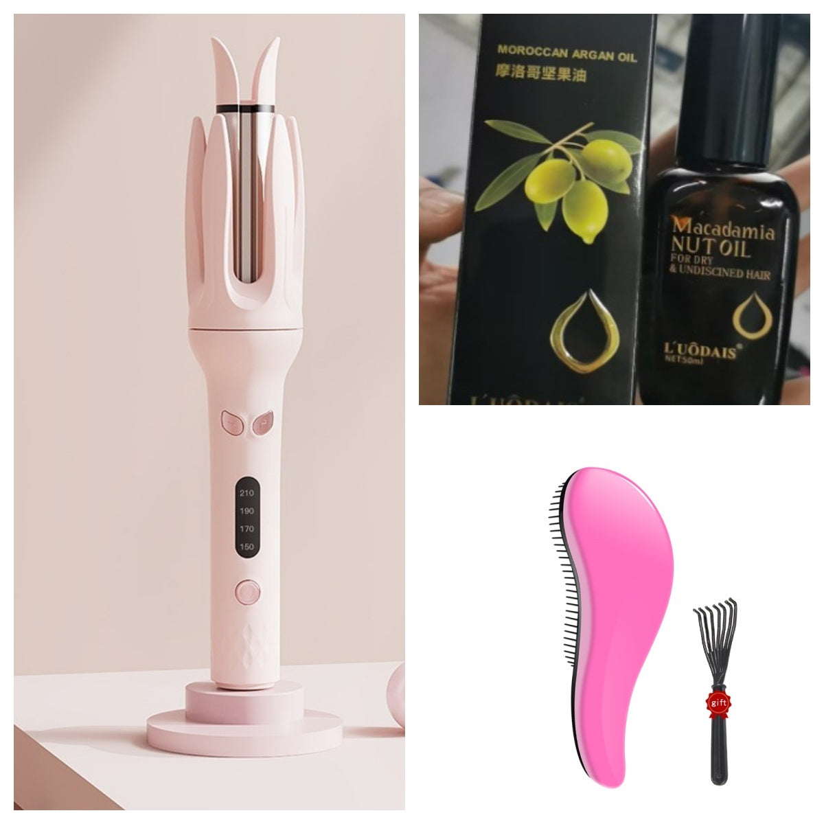 Full-Automatic Hair Curler – Lazy Egg Roll Large Wave Curling Iron with Ceramic Glaze Panel