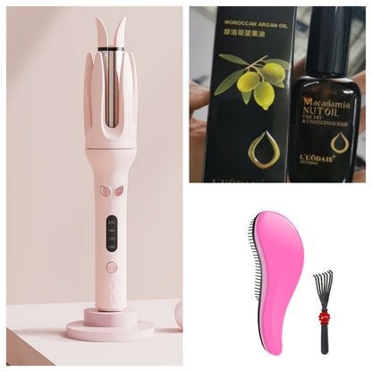 Full-Automatic Hair Curler – Lazy Egg Roll Large Wave Curling Iron with Ceramic Glaze Panel