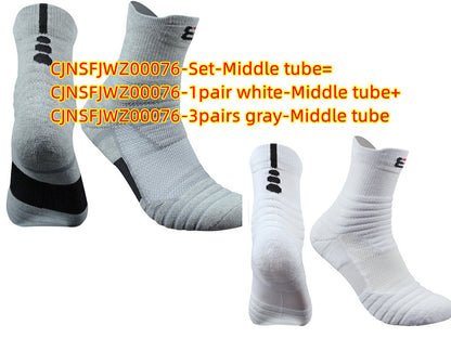 Unisex Pure Color Cotton Socks – 3 Pairs Breathable Casual Socks (Black/White/Gray)