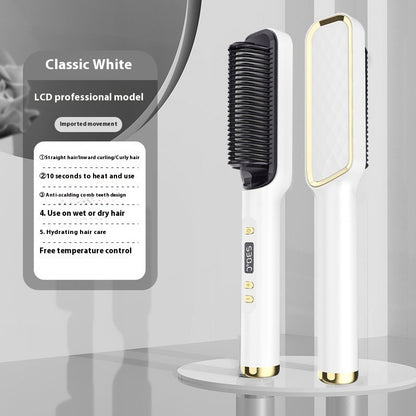 Negative Ion Straight Comb – LCD Hair Straightener Does Not Hurt Hair