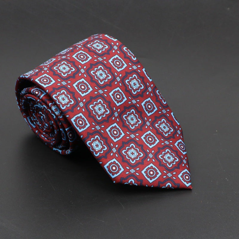 Super Soft Bohemian Silk Tie – Men’s Fashion 75mm Necktie