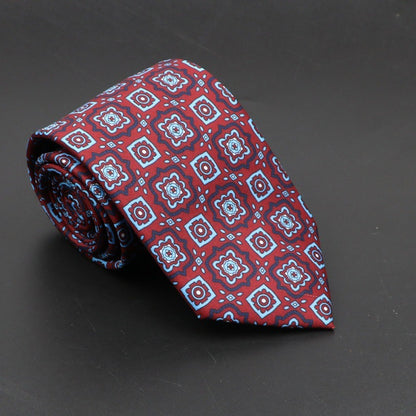 Super Soft Bohemian Silk Tie – Men’s Fashion 75mm Necktie