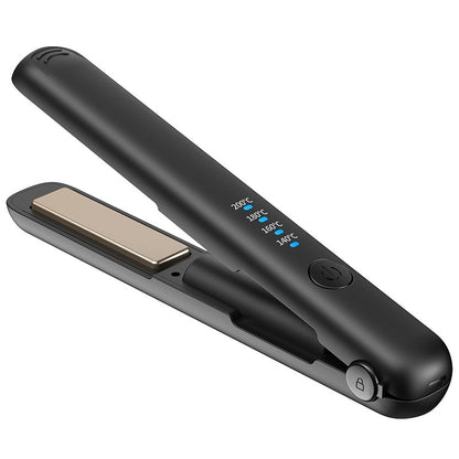 Wireless Hair Straightener & Curler | Dual-Use Charging Portable Styling Tool