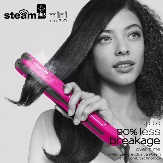 Mini Steam Hair Straightener – 2-in-1 Curling & Straightening Spray Splint 200W