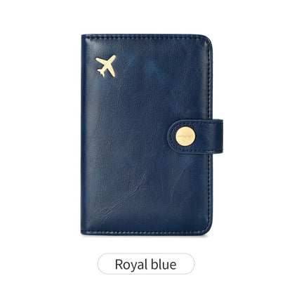 Women’s Multifunctional Passport Holder – PU Leather Travel Document Bag with Anti-Theft Protection