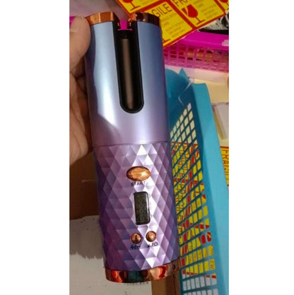 Wireless USB Rechargeable Curling Iron – Multifunctional Automatic Hair Curler with 6 Heat Settings