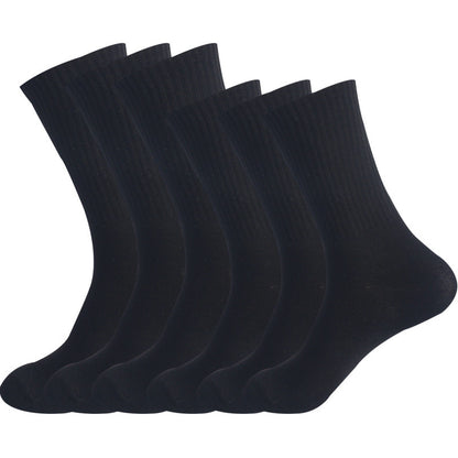 High Elastic Calf Socks – Cotton Mid-Calf Sweat Absorbing Winter Socks