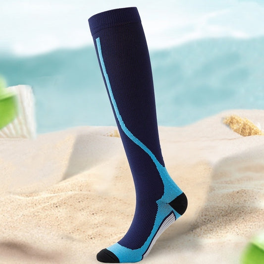 Men & Women Sports Compression Socks – High-Cylinder Riding & Leisure Support Stockings