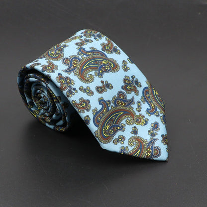 Super Soft Bohemian Silk Tie – Men’s Fashion 75mm Necktie