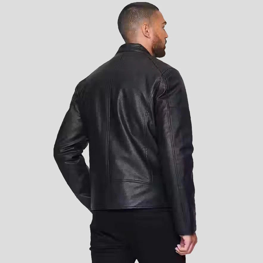 Men’s Real Leather Biker Jacket UK