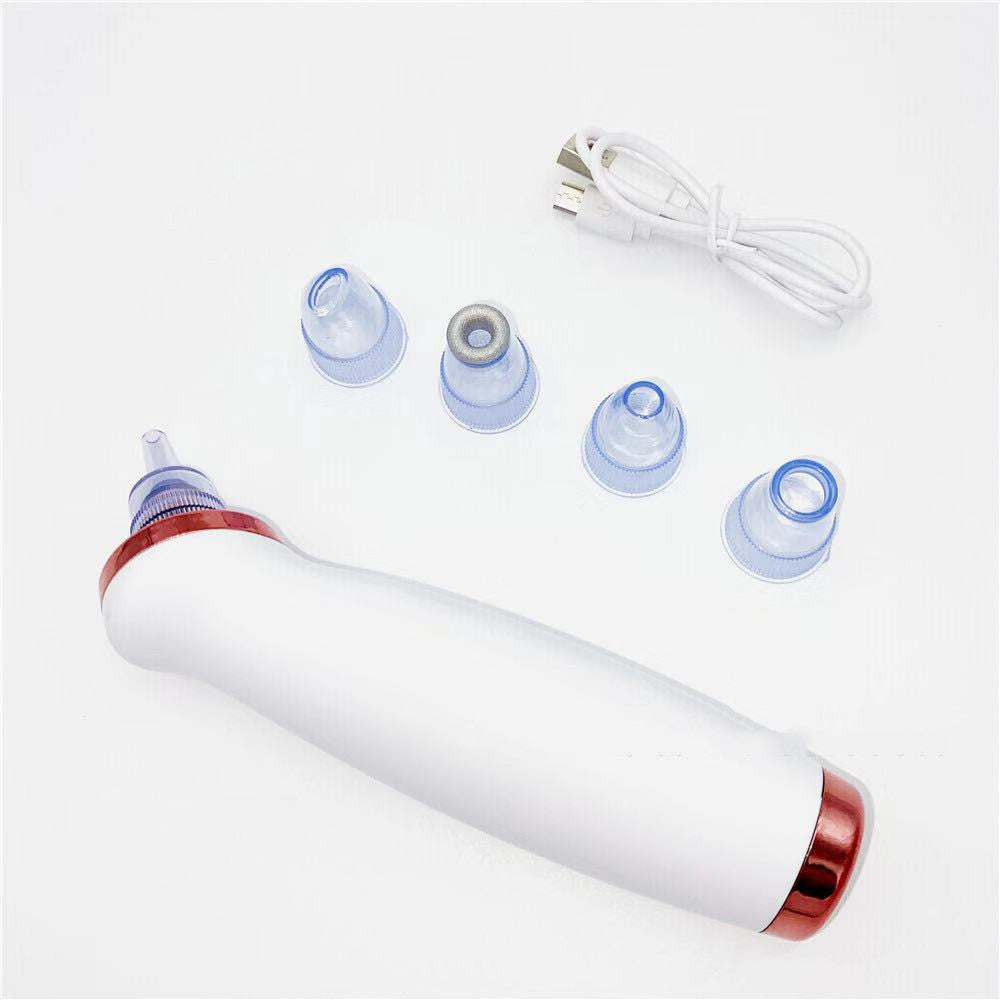 Electric Blackhead Removal Device – Household Pore Cleaner with 5 Suction Heads & USB Charging