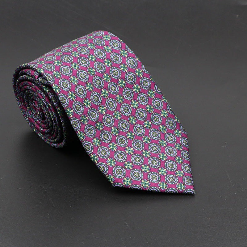 Super Soft Bohemian Silk Tie – Men’s Fashion 75mm Necktie