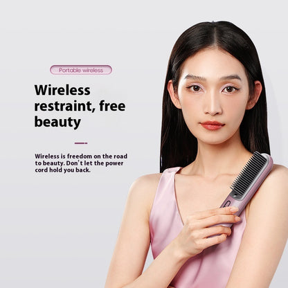 Wireless Portable Straight Comb with 60 Million Anion Hair Care