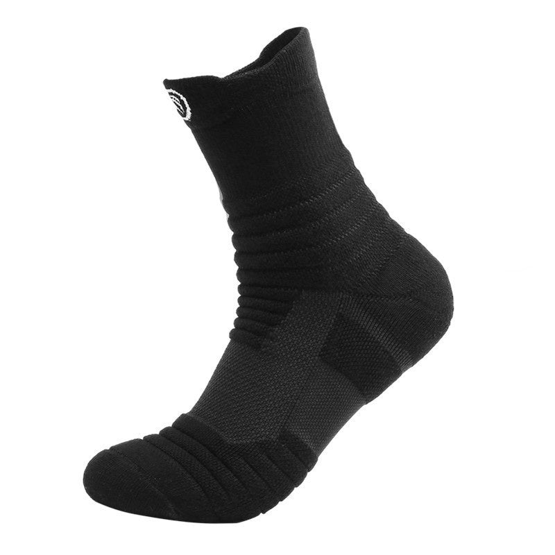 Men’s Running & Basketball Socks – Thick Towel Bottom Sweat-Absorbing Sports Stockings