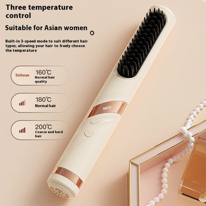 Rechargeable Cold Air Hair Finishing Comb – Wireless Portable Straight Hair Solution