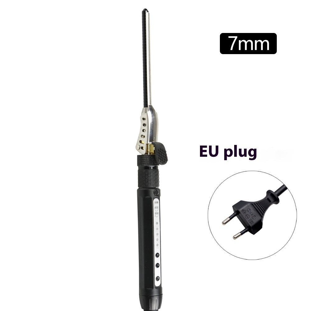 Small Hair Curler 7mm Rotating Clip – Mini Precision Curling Iron for Tight Curls & Styling