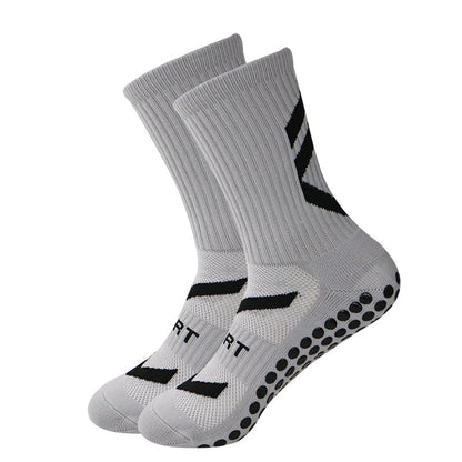 Non-Slip Football Socks – Thickened Shock-Absorbing Mid-Calf Sports Socks for Men