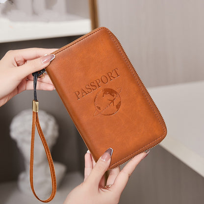 Multifunctional Travel Document Organizer – Waterproof Anti-theft Passport Holder