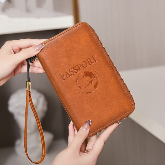 Multifunctional Travel Document Organizer – Waterproof Anti-theft Passport Holder