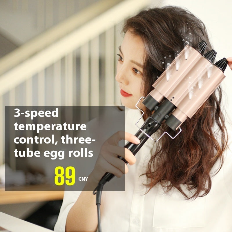 Hair Curler for Women – Big Wave Water Ripple Egg Roll Curling Iron, 31mm+ Barrel