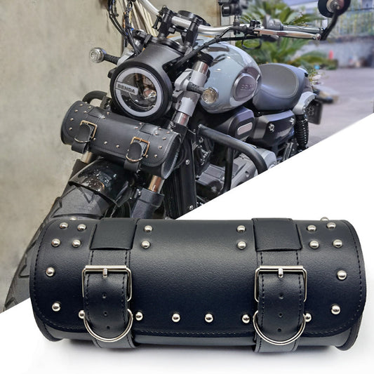 Retro Motorcycle Bicycle Pannier Bag – Waterproof Leather Saddle Bag with Vintage Design