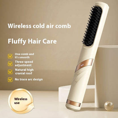 Rechargeable Cold Air Hair Finishing Comb – Wireless Portable Straight Hair Solution