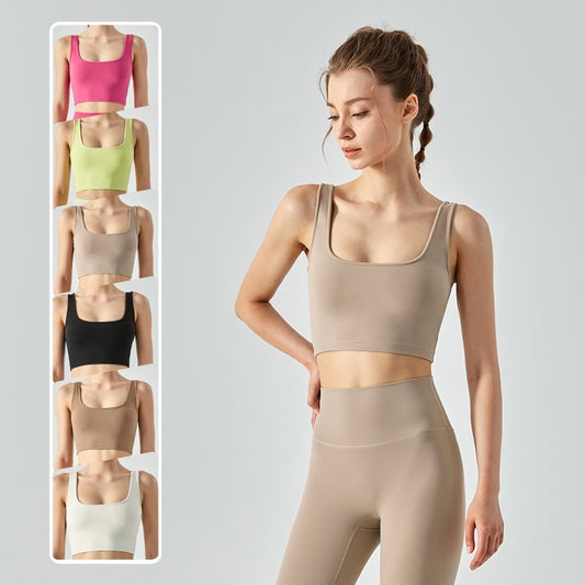 Fitness Vest with Chest Pad – Women’s Cool Touch Yoga Sports Bra